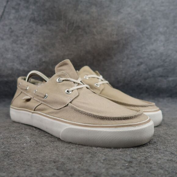 Perry Ellis America Shoes Mens 8 Casual Sneaker Boat Moc Lace Up Preppy Classic - Picture 1 of 13